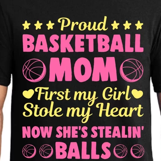 Basketball Mom Proud Mother Of Basketball Player Sport Gift Pajama Set