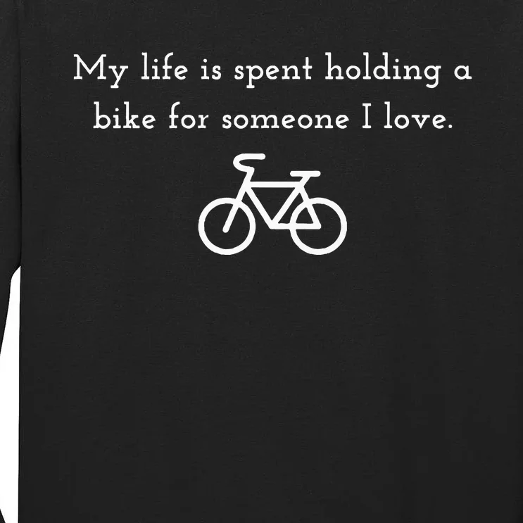 Biking Momwife Premium Tall Long Sleeve T-Shirt