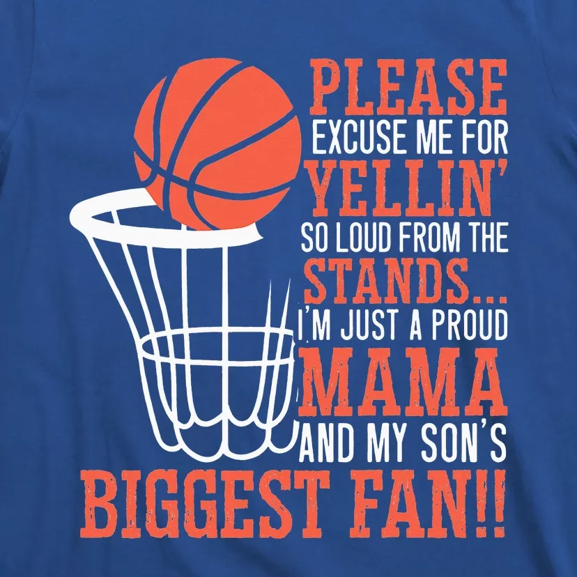 Basketball Mama Player Hoop Junkie Mothers Day Mom T-Shirt