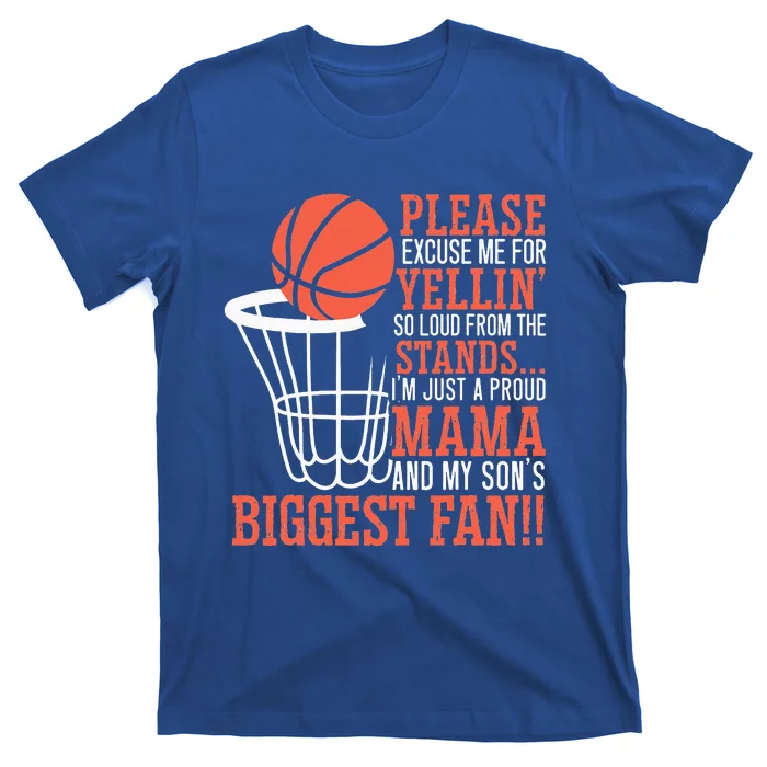 Basketball Mama Player Hoop Junkie Mothers Day Mom T-Shirt