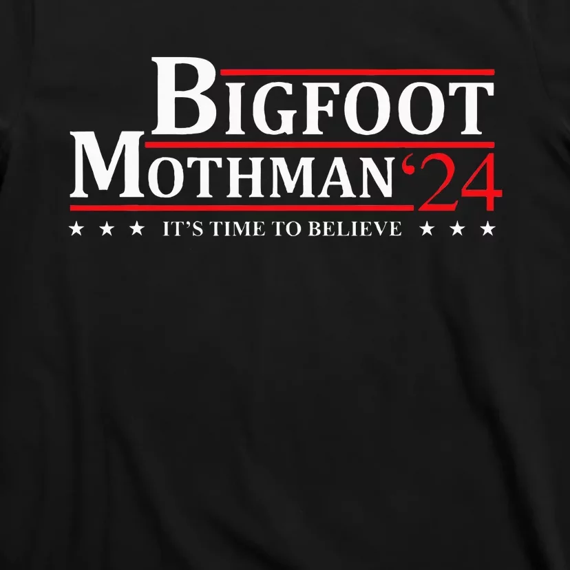 Bigfoot Mothman President 2024 Election Campaign T-Shirt