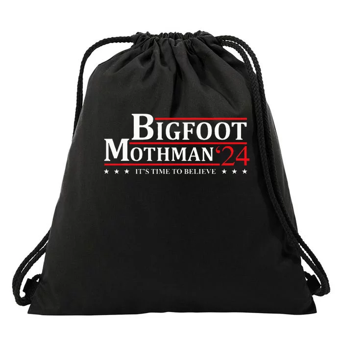 Bigfoot Mothman President 2024 Election Campaign Drawstring Bag