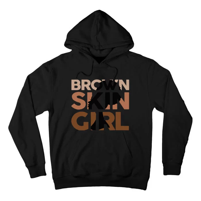 Black Melanin Queen Magic Brown Skin Girl Juneteenth Tall Hoodie