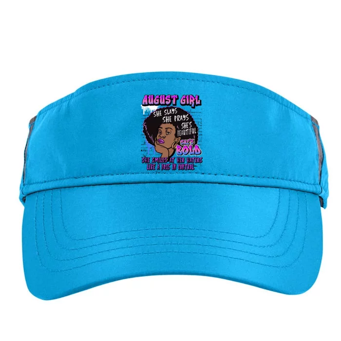 Black Melanin Queen August Afro Birthday Virgo Leo Gift Adult Drive Performance Visor