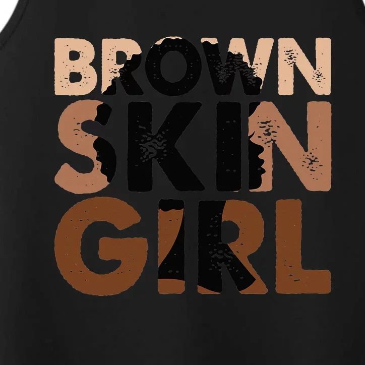 Black Melanin Queen Magic Brown Skin Juneteenth Performance Tank