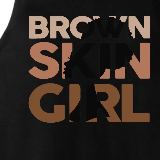 Black Melanin Queen Magic Brown Skin Girl Juneteenth Wo Ladies Tri-Blend Wicking Tank