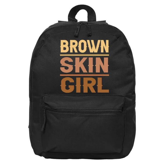 Black Melanin Queen Magic Brown Skin Juneteenth 16 in Basic Backpack