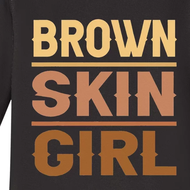 Black Melanin Queen Magic Brown Skin Juneteenth Baby Long Sleeve Bodysuit