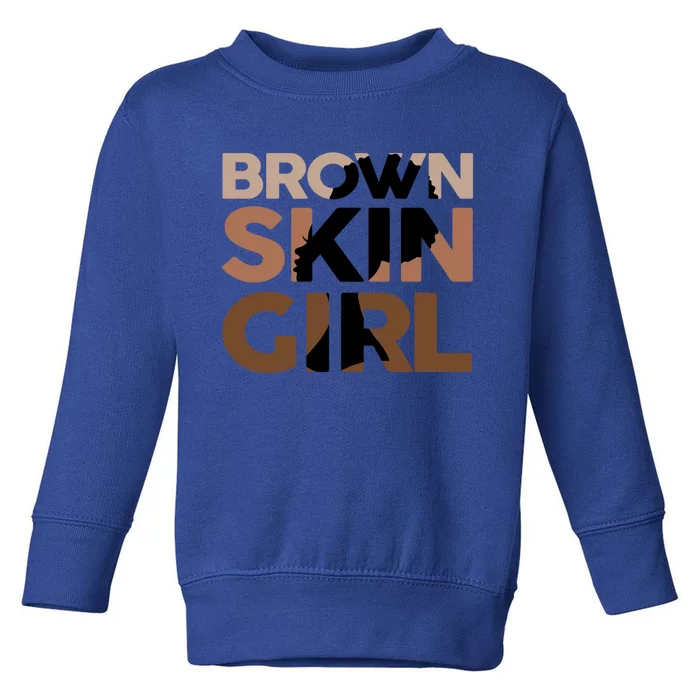 Black Melanin Queen Magic Brown Skin Juneteenth Gift Toddler Sweatshirt