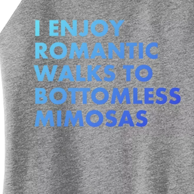 Bottomless Mimosas Rotic Walk Brunch Gift Women’s Perfect Tri Rocker Tank