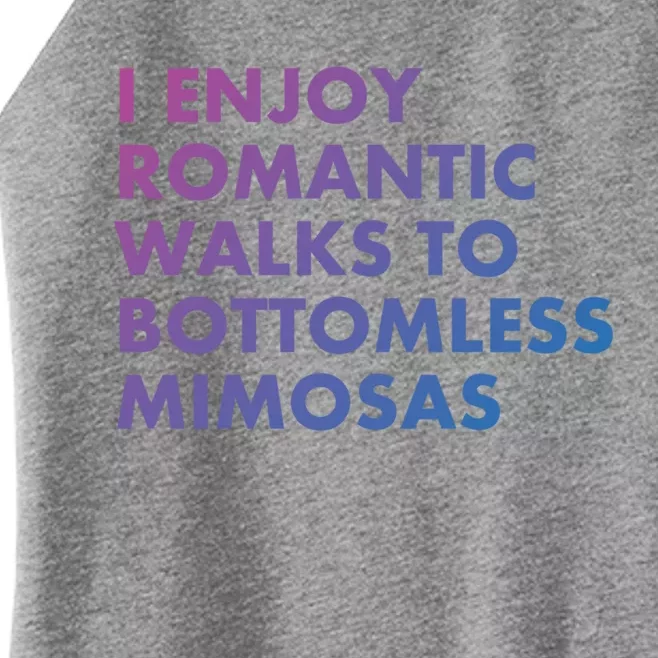 Bottomless Mimosas Rotic Walk Brunch Gift Women’s Perfect Tri Rocker Tank