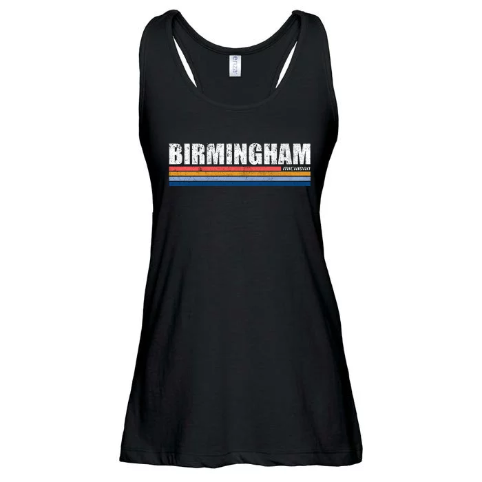 Birmingham Michigan Retro Ladies Essential Flowy Tank