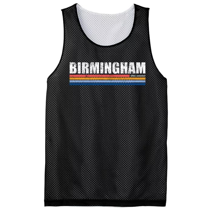 Birmingham Michigan Retro Mesh Reversible Basketball Jersey Tank