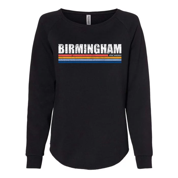 Birmingham Michigan Retro Womens California Wash Sweatshirt