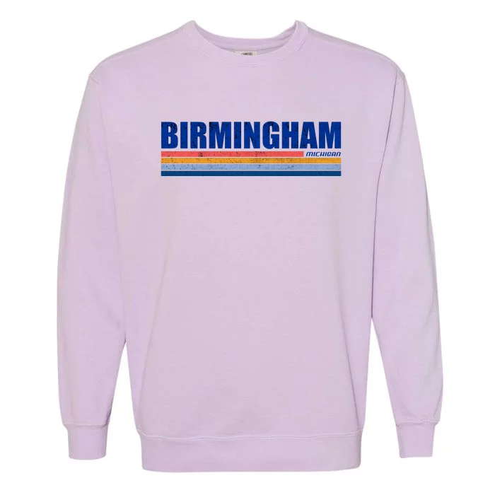 Birmingham Michigan Retro Garment-Dyed Sweatshirt