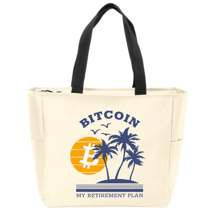 Bitcoin My Retirement Plan Crypto Apparel Zip Tote Bag