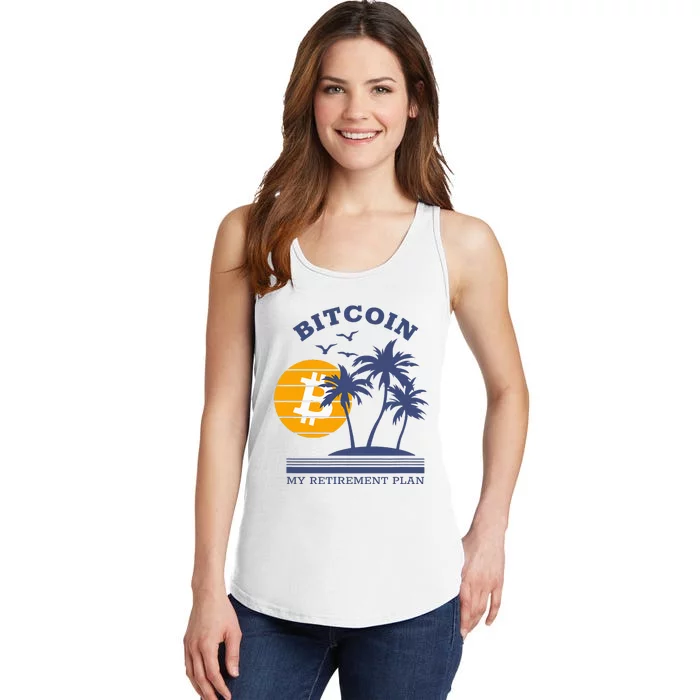 Bitcoin My Retirement Plan Crypto Apparel Ladies Essential Tank