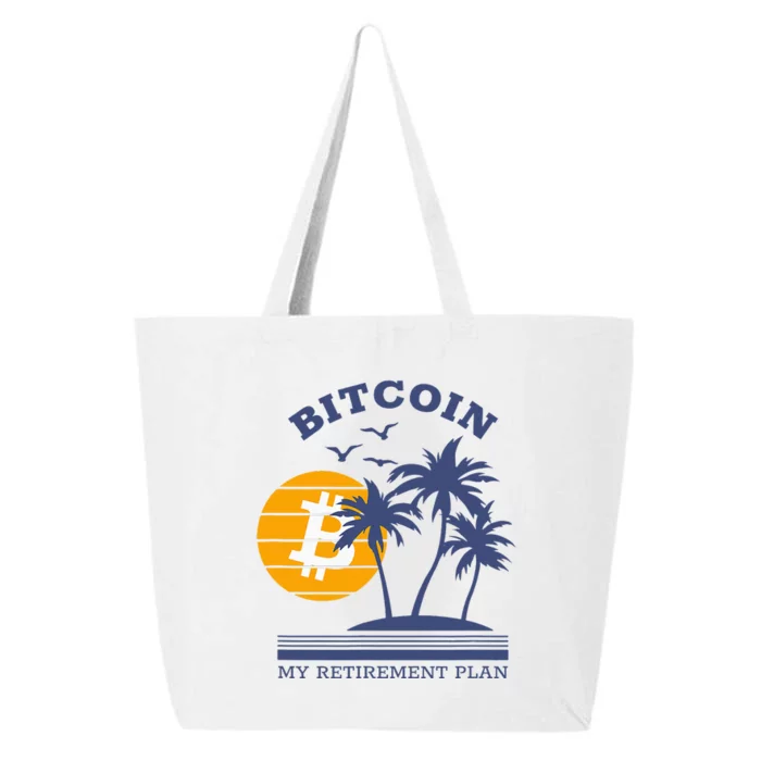 Bitcoin My Retirement Plan Crypto Apparel 25L Jumbo Tote