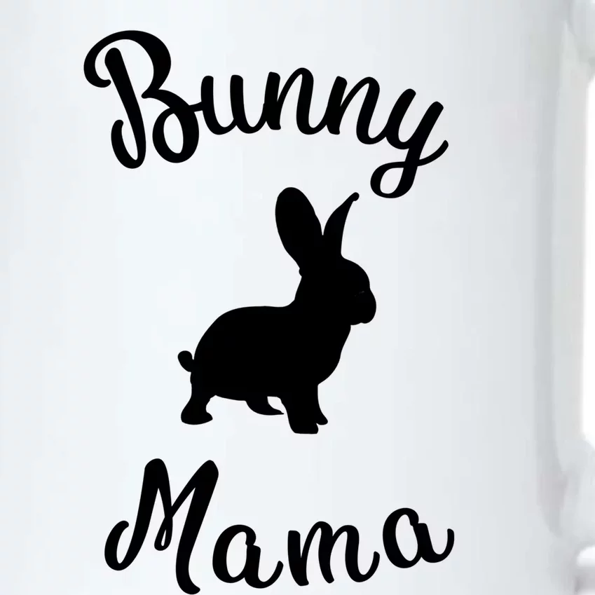 Bunny Mama Rabbit Lover Gift Black Color Changing Mug