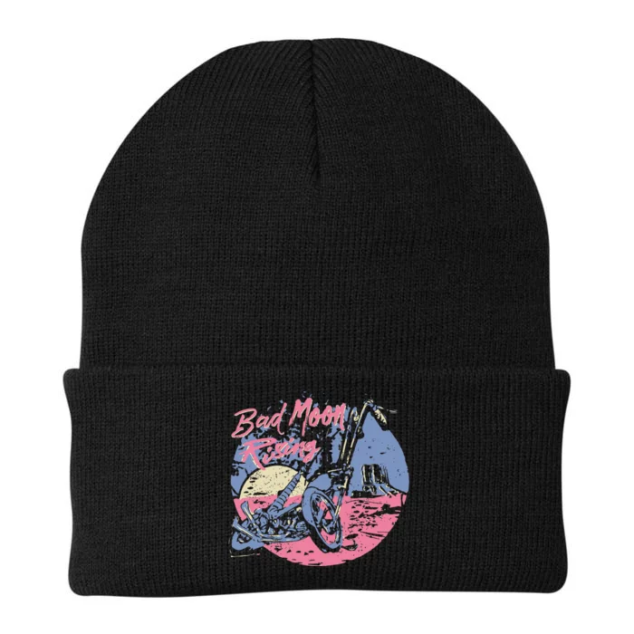 Bad Moon Rising Moon Knit Cap Winter Beanie