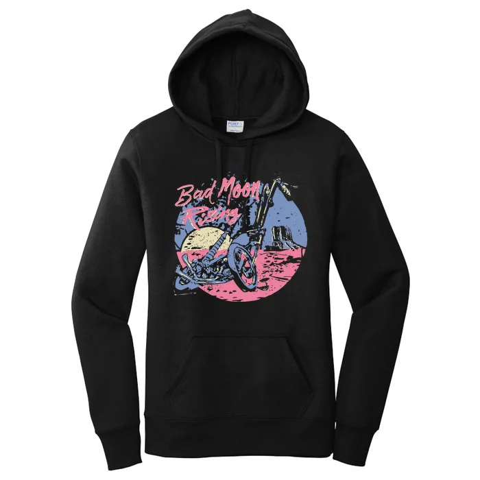 Bad Moon Rising Moon Women's Pullover Hoodie