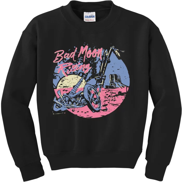 Bad Moon Rising Moon Kids Sweatshirt