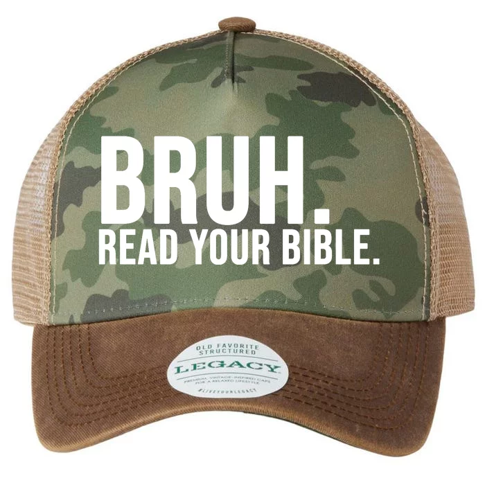 Bruh Meme Read Your Bible Christian Jesus Motivation Legacy Tie Dye Trucker Hat