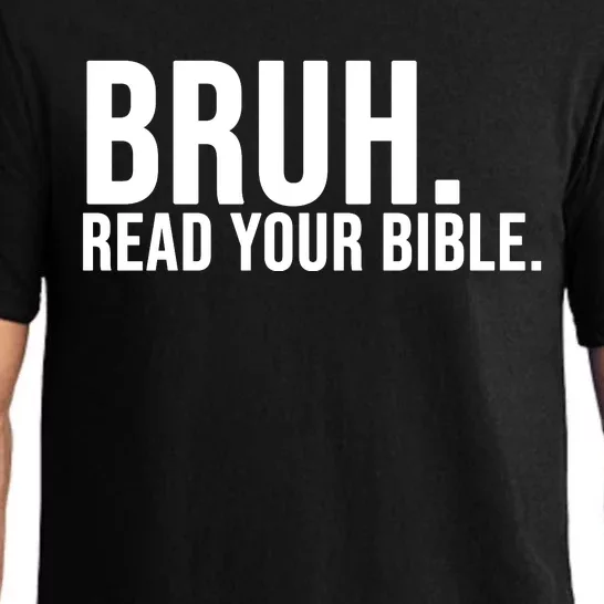 Bruh Meme Read Your Bible Christian Jesus Motivation Pajama Set