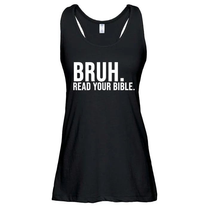 Bruh Meme Read Your Bible Christian Jesus Motivation Ladies Essential Flowy Tank