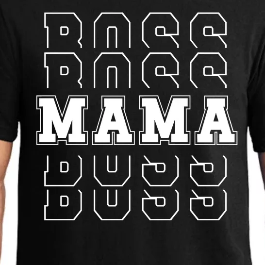 Boss Mama Retro Mom Gift Pajama Set