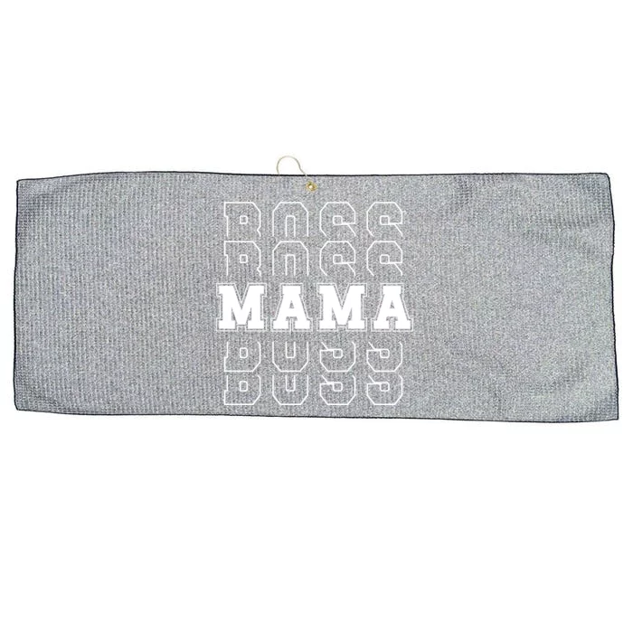 Boss Mama Retro Mom Gift Large Microfiber Waffle Golf Towel