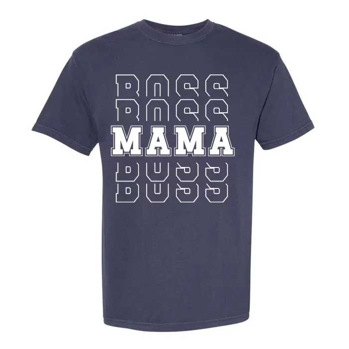 Boss Mama Retro Mom Gift Garment-Dyed Heavyweight T-Shirt