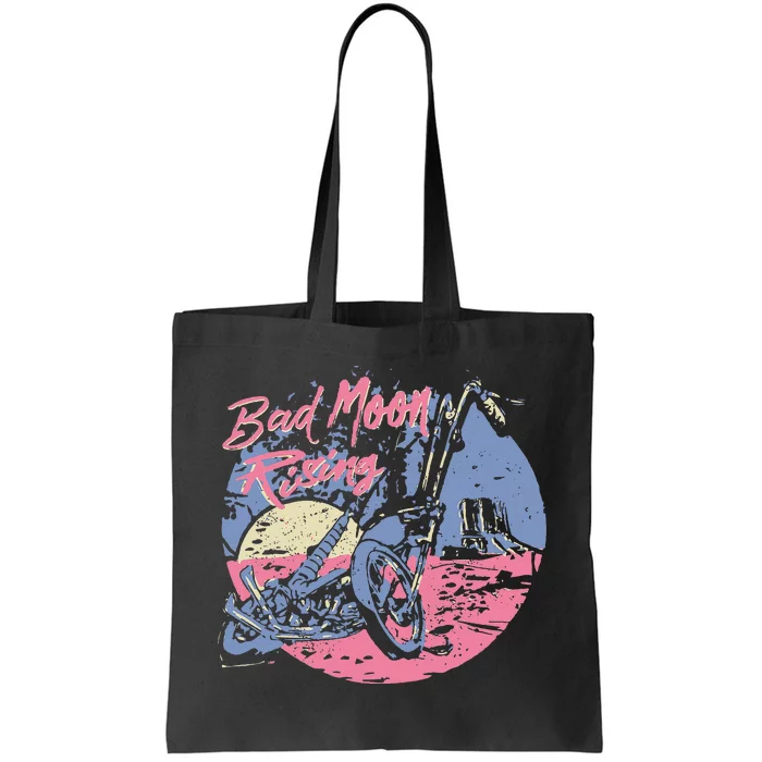 Bad Moon Rising Moon Tote Bag