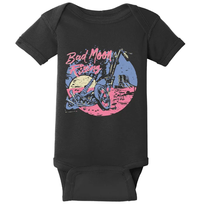 Bad Moon Rising Moon Baby Bodysuit