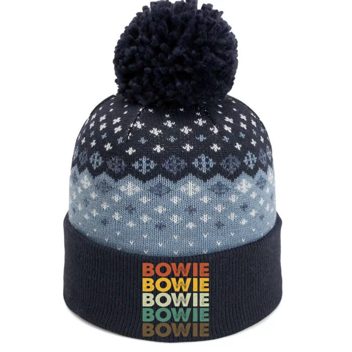 Bowie Maryland Retro Vintage The Baniff Cuffed Pom Beanie