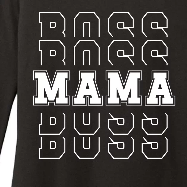 Boss Mama Retro Cute Gift For Mom Womens CVC Long Sleeve Shirt