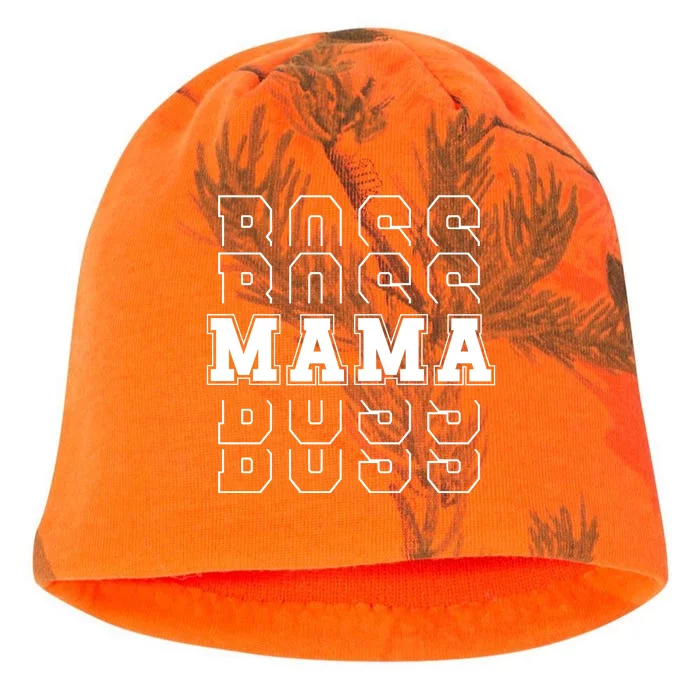 Boss Mama Retro Cute Gift For Mom Kati - Camo Knit Beanie