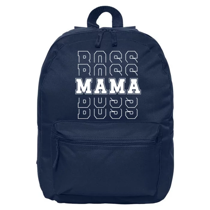 Boss Mama Retro Cute Gift For Mom 16 in Basic Backpack