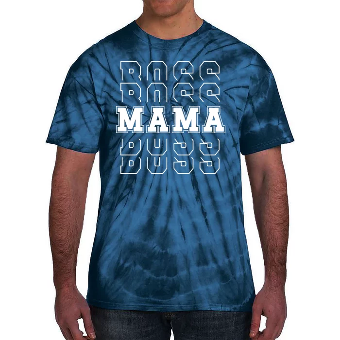 Boss Mama Retro Cute Gift For Mom Tie-Dye T-Shirt