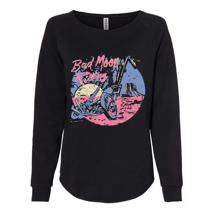 Bad Moon Rising Moon Womens California Wash Sweatshirt