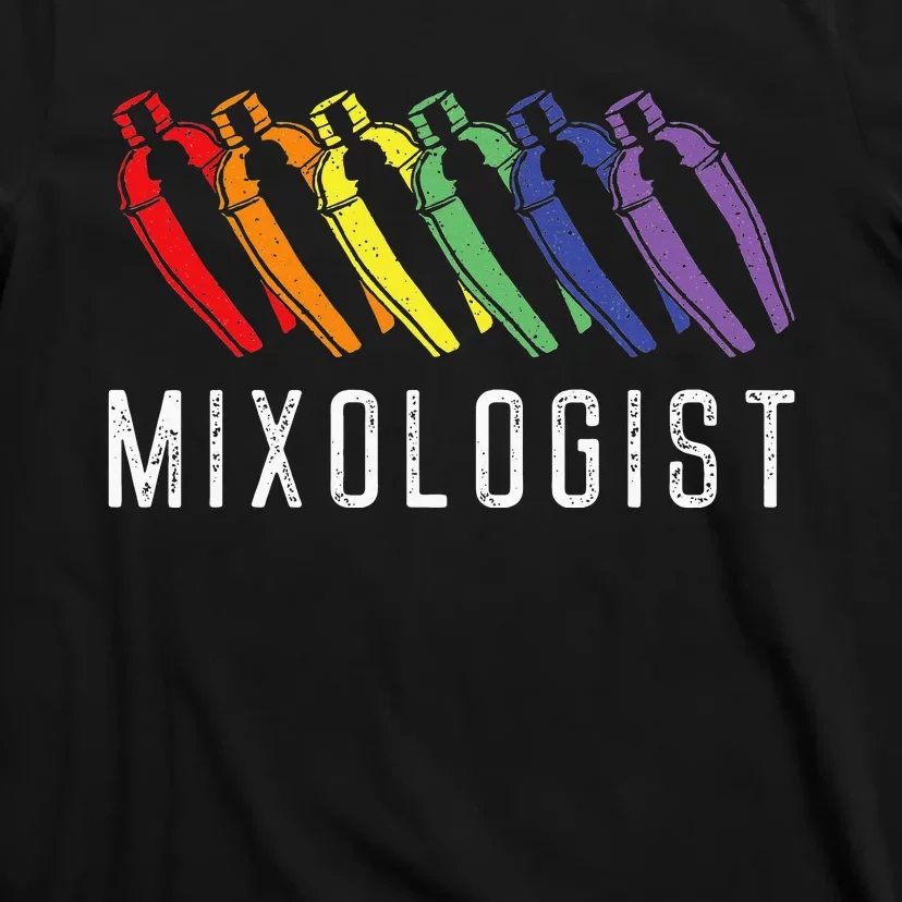 Bartender Mixologist Rainbow Mixologist T-Shirt