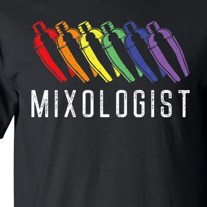 Bartender Mixologist Rainbow Mixologist Tall T-Shirt