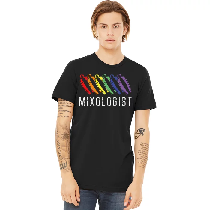 Bartender Mixologist Rainbow Mixologist Premium T-Shirt