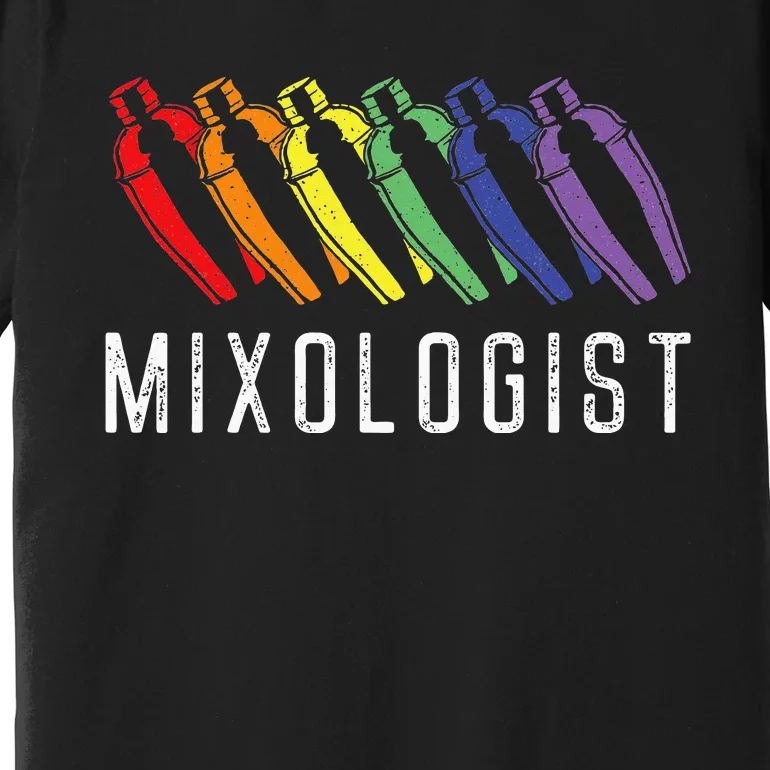 Bartender Mixologist Rainbow Mixologist Premium T-Shirt