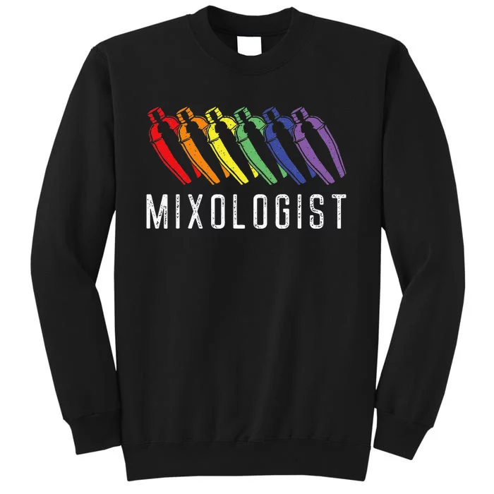 Bartender Mixologist Rainbow Mixologist Tall Sweatshirt