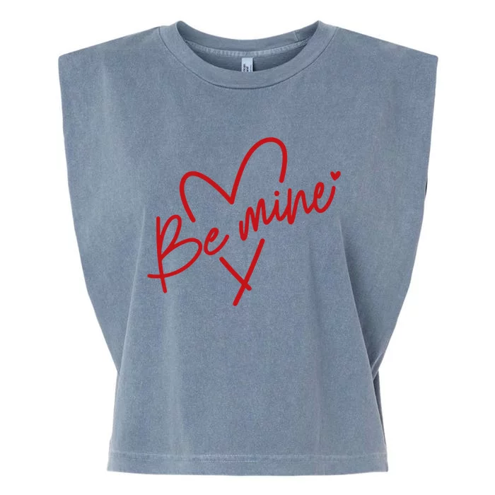 Be Mine Red Heart Couple Matching Happy Valentine's Day Cool Gift Garment-Dyed Women's Muscle Tee