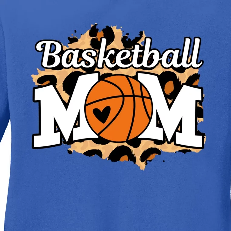 Basketball Mom Sport Team Game Day Fan Coach Mothers Day Sweatshirt Ladies Long Sleeve Shirt