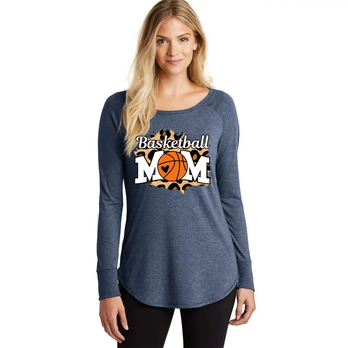 Basketball Mom Sport Team Game Day Fan Coach Mothers Day Sweatshirt Women's Perfect Tri Tunic Long Sleeve Shirt