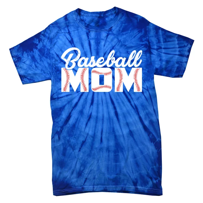 Baseball Mom Sporty Vintage Gift Tie-Dye T-Shirt