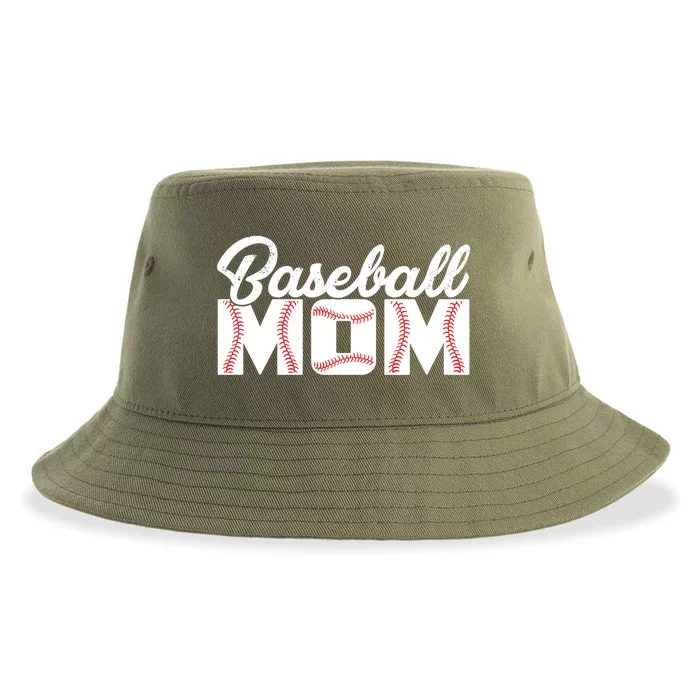 Baseball Mom Sporty Vintage Gift Sustainable Bucket Hat